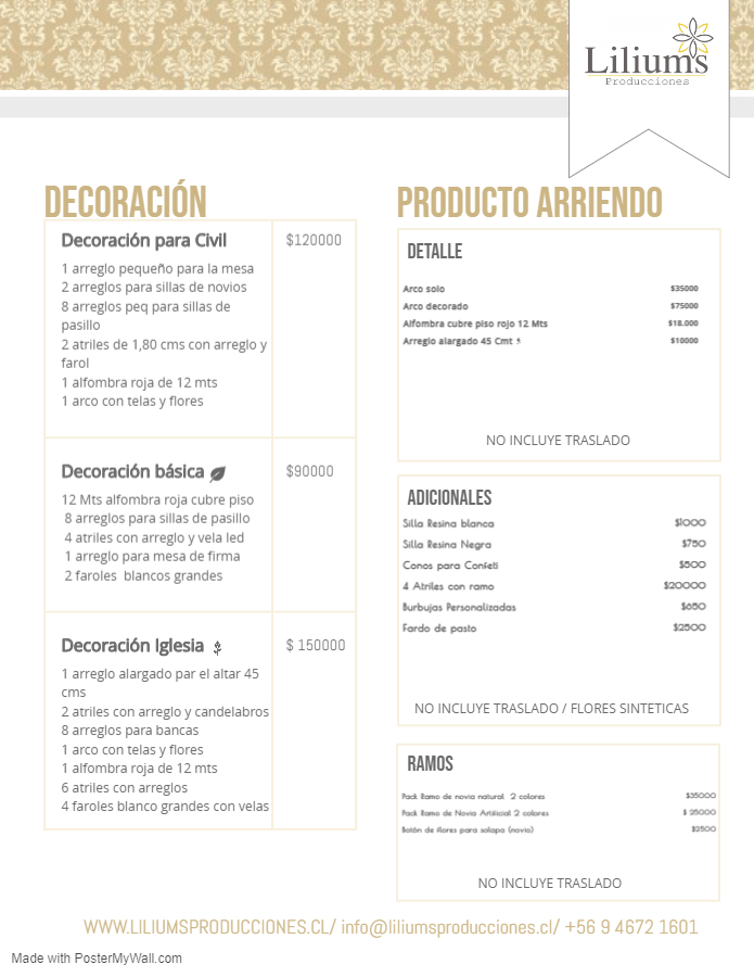 PortalEventos.cl:liliums producciones